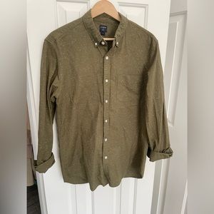 Men’s JCREW Green Button Up - M